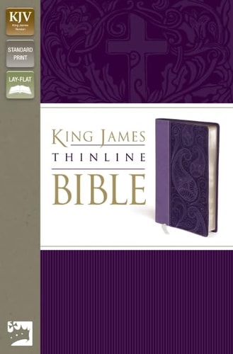 KJV, Thinline Bible, Imitation Leather, Purple, Red Letter Edition