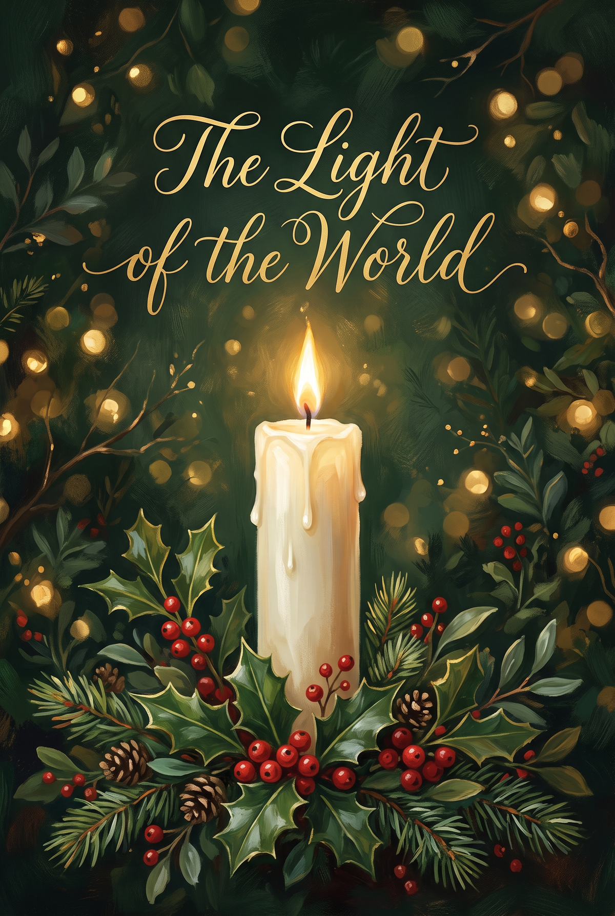 Christmas Card Collection Pack of 10: THE LIGHT OF THE WORLD