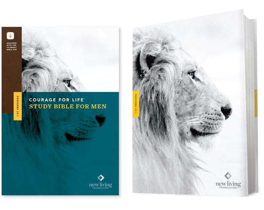 NLT Courage For Life Study Bible for Men (Hardcover, Filament Enabled)