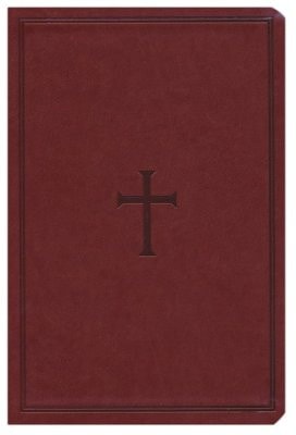 KJV Large Print Compact Reference Bible, Brown LeatherTouch, Red Letter, Pure Cambridge Text, Presentation Page, Cross-References, Full-Color Maps, Easy-to-Read Bible MCM Type