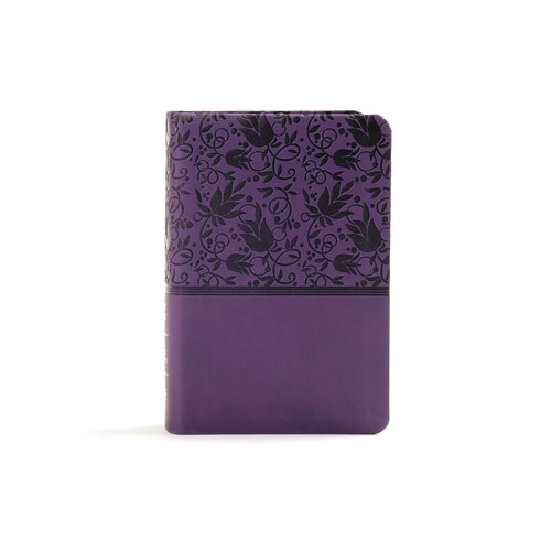 KJV Large Print Compact Reference Bible, Purple LeatherTouch, Red Letter, Pure Cambridge Text, Presentation Page, Cross-References, Full-Color Maps, Easy-to-Read Bible MCM Type