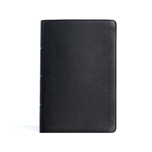 CSB Personal Size Giant Print Bible, Black Genuine Leather, Red Letter, Presentation Page, Footnotes, Full-Color Maps, Easy-to-Read Bible Serif Type